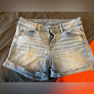 American Eagle Super stretch midi shorts size 10